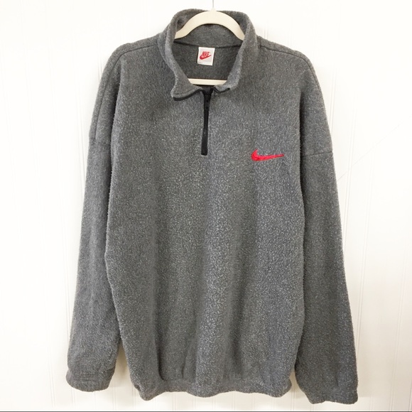 Vintage x Nike | Oversized 1/4 Zip Fleece Pullover - Picture 1 of 5